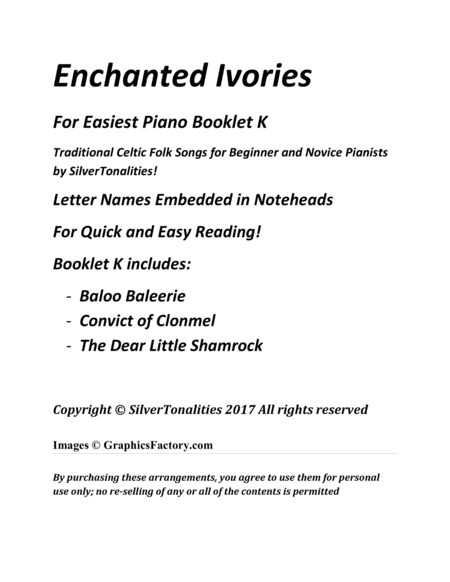 Enchanted Ivories For Easiest Piano Booklet K Page 2