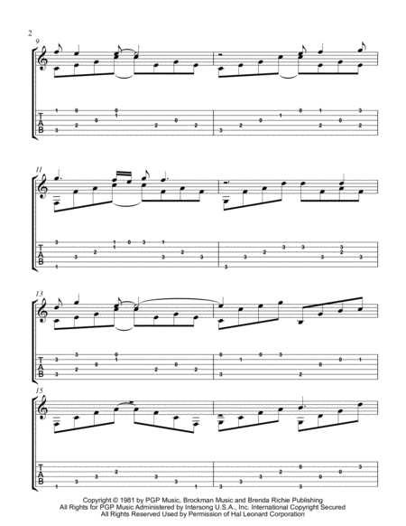 Endless Love Fingerstyle Guitar Arrangement With Tab Page 2