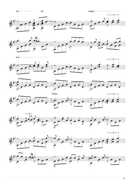 Endless Love Solo Guitar Score Page 2