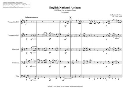 English National Anthem For Brass Quintet Page 2
