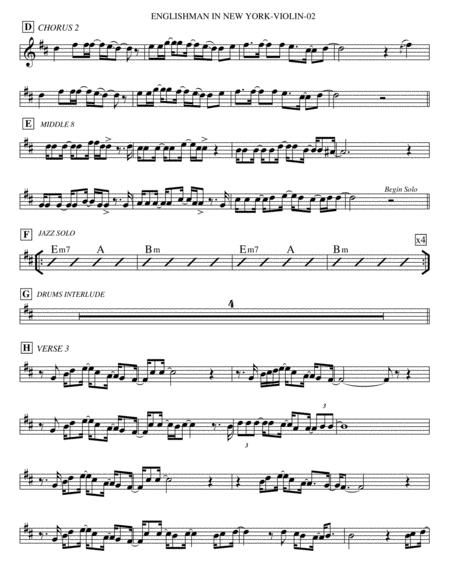 Englishman In New York Violin Page 2