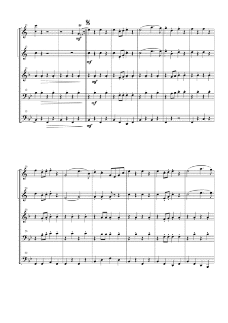 Entrance March From The Gypsy Baron For Brass Quintet Page 2