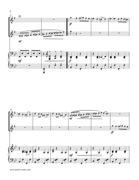 Entry Of The Gladiators Alto Sax Bari Sax And Piano Page 2