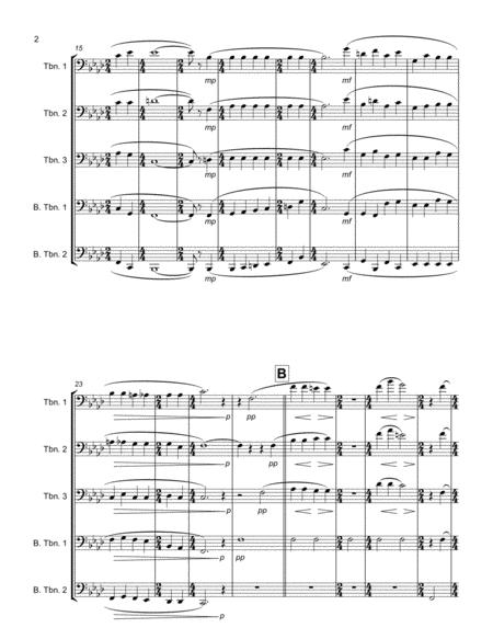 Eric Whitacre Sleep Trombone Quintet Page 2