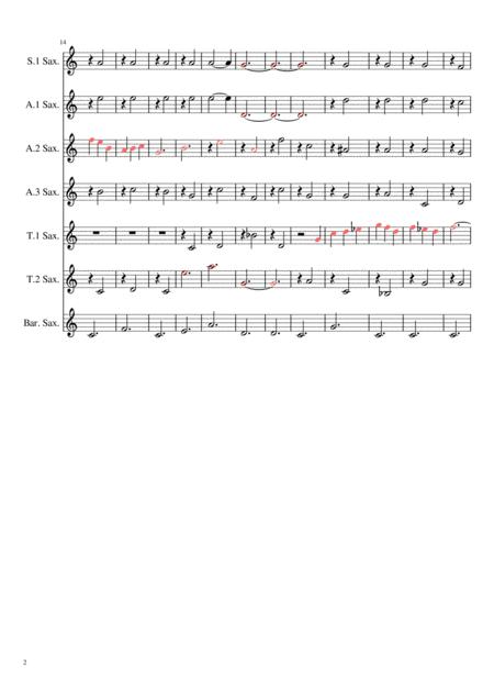 Erik Satie Gymnopedie No 1 Saxophone Ensemble Page 2