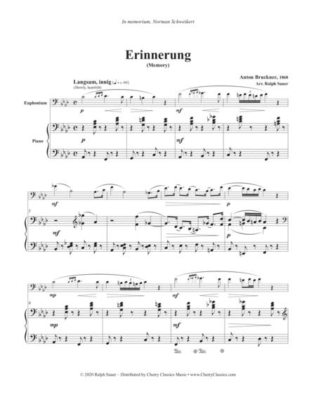 Erinnerung Memory For Euphonium And Piano Page 2