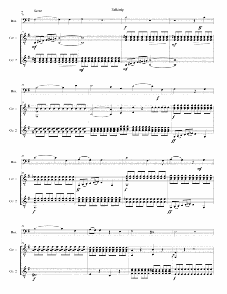 Erlknig The Erlking For Bassoon And 2 Guitars Page 2