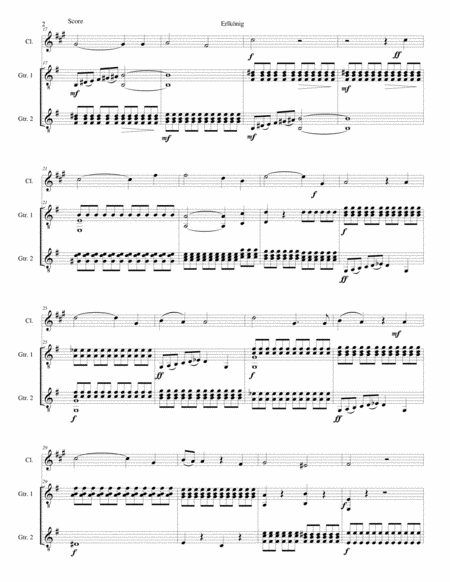 Erlknig The Erlking For Clarinet And 2 Guitars Page 2