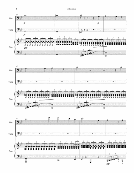 Erlkoenig For Trumbone Tuba Piano Page 2