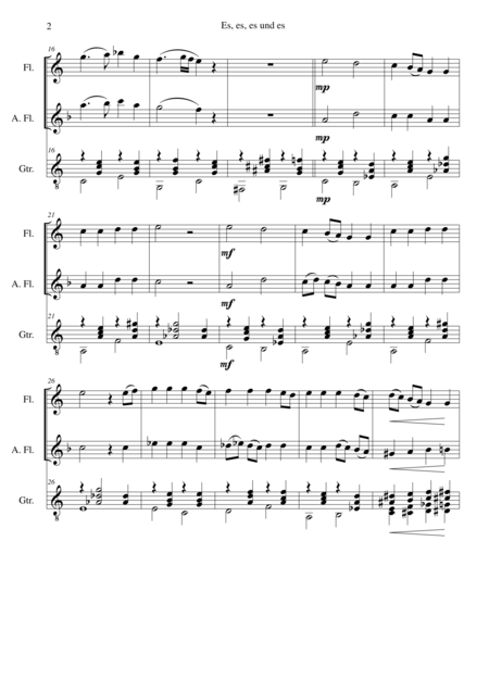 Es Es Es Und Es For Flute Alto Flute And Guitar Page 2