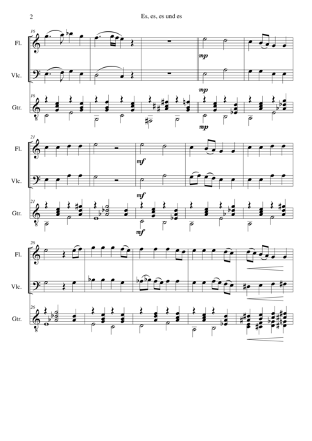Es Es Es Und Es For Flute Cello And Guitar Page 2