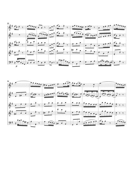 Et Exultavit Spiritus Meus From Magnificat Bwv 243 Arrangement For 5 Recorders Page 2