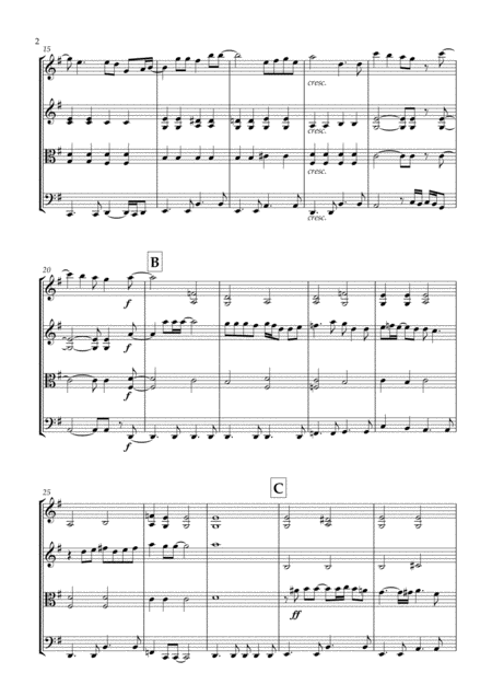 Eternal Flame By The Bangles For String Quartet Score And Parts Page 2