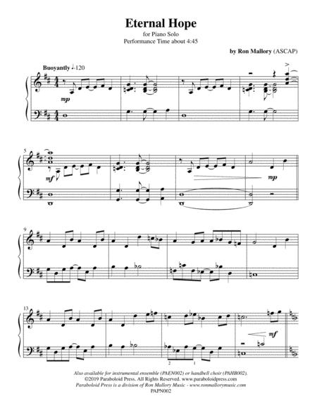 Eternal Hope Piano Solo Page 2