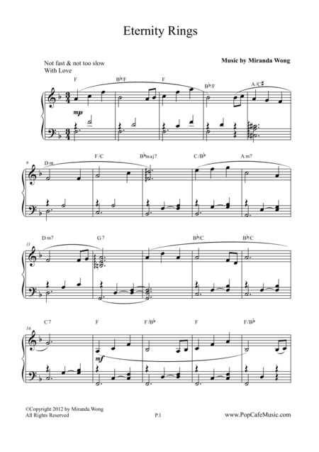 Eternity Rings Romantic Piano Music Page 2