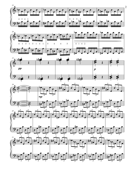 Etude 2 5 3 0 For Piano Solo From 25 Etudes Using Symmetry Mirroring And Intervals Page 2