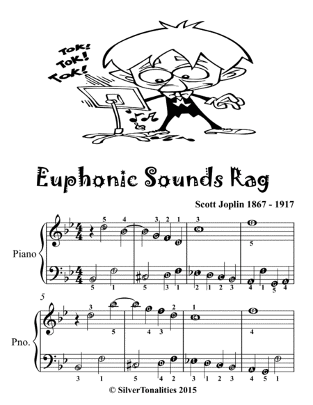 Euphonic Sounds Rag Easiest Piano Sheet Music For Beginner Pianists Tadpole Edition Page 2