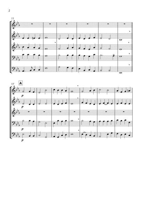 Eventide Abide With Me In Remembrance For Brass Quintet Page 2