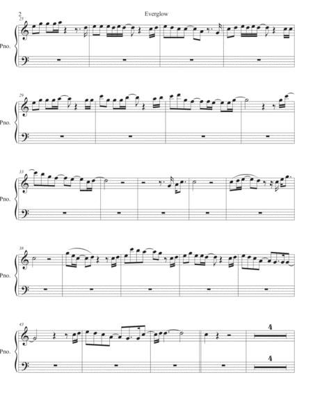 Everglow Easy Key Of C Piano Page 2