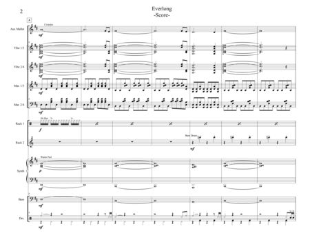 Everlong Arranged For Percussion Ensemble Page 2