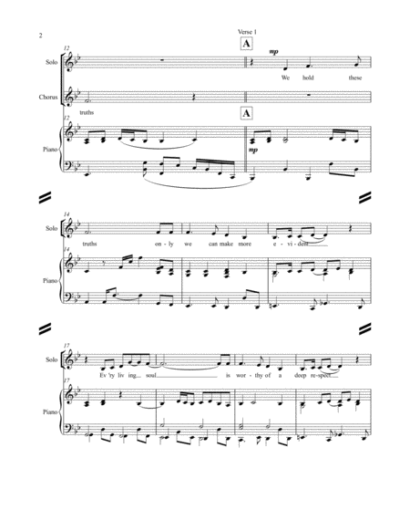 Every Man Woman And Child Piano Vocal Original Bb Major Page 2