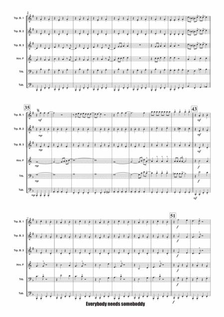 Everybody Needs Somebody To Love For Brassensemble Page 2