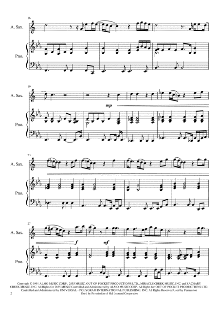 Everything I Do I Do It For You Alto Saxophone Page 2