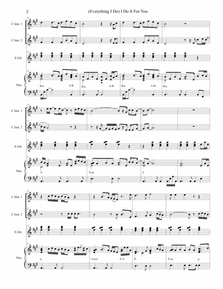 Everything I Do I Do It For You Duet For C Instruments Page 2