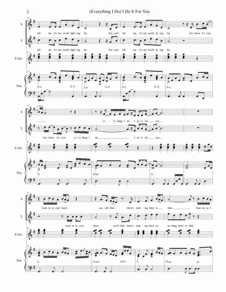 Everything I Do I Do It For You Duet For Soprano And Tenor Solo Page 2