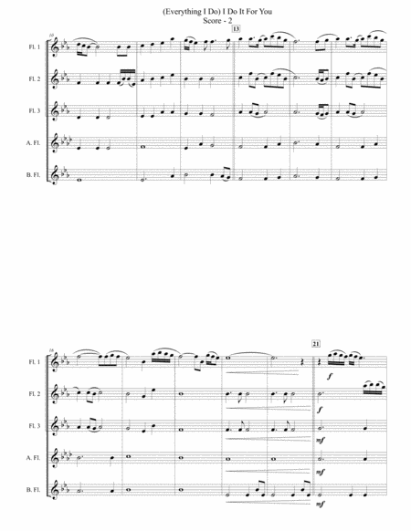Everything I Do I Do It For You For Flute Choir Page 2