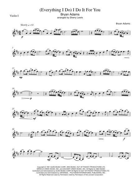 Everything I Do I Do It For You String Trio For String Trio Page 2
