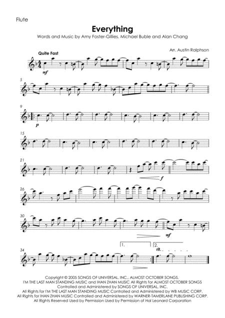 Everything Michael Buble Wind Quintet Page 2