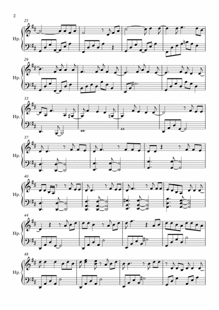 Everything Pedal Harp Solo Page 2