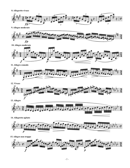 Excerpts Of All Dont Etude Arrangements By Marten King Page 2