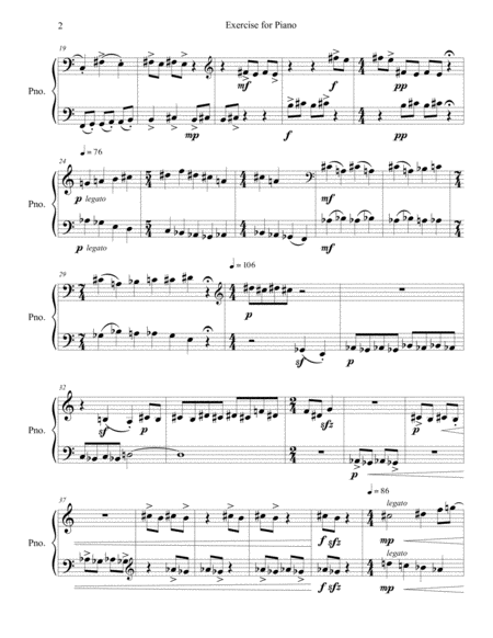 Exercise For Piano Page 2