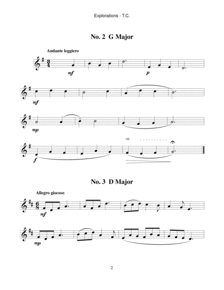 Explorations Etudes For Euphonium Or Baritone Horn Treble Clef Page 2