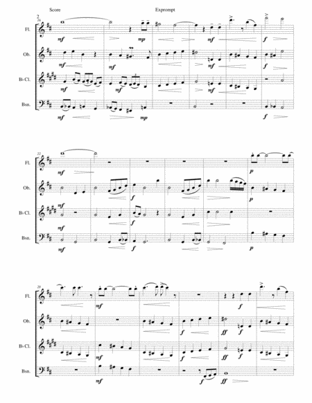 Exprompt An Armenian Song Of Farewell Arranged For Wind Quartet Page 2
