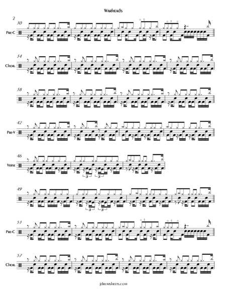 Extreme Iii Sides To Every Story Full Drum Transcription Page 2