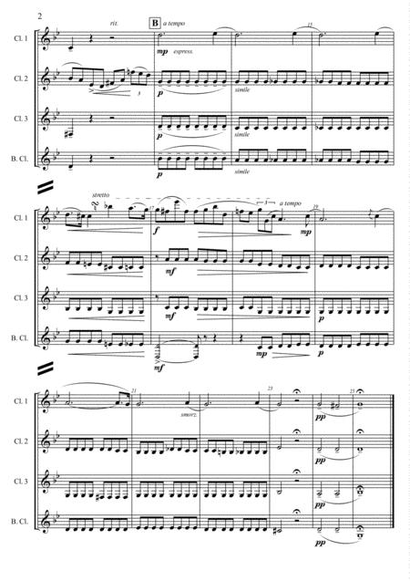 F Chopin Prelude 4 In E Moll Op 28 Arr For Clarinet Quartet Page 2