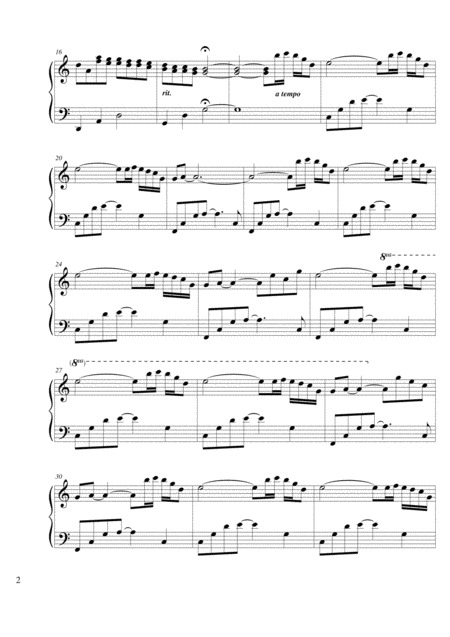 Fade To Blue By Anne Trenning Sheet Music For Piano Page 2