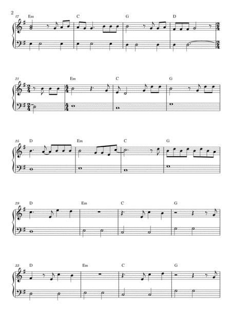 Faded Easy Beginner Piano Page 2