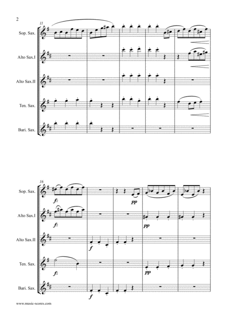 Fairy Dance Op 12 No 4 Sax Quintet Page 2