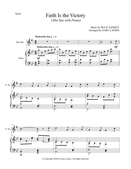 Faith Is The Victory For Alto Sax And Piano With Score Part Page 2