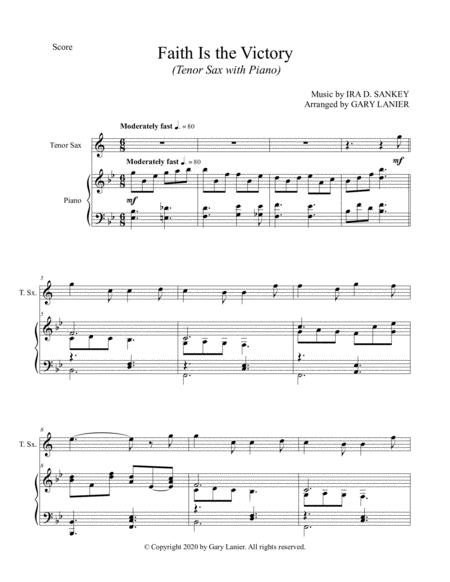 Faith Is The Victory For Tenor Sax And Piano With Score Part Page 2