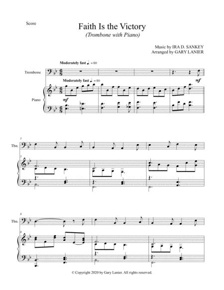 Faith Is The Victory For Trombone And Piano With Score Part Page 2