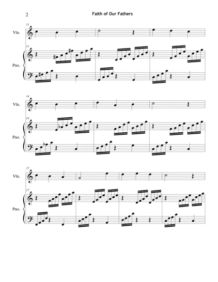 Faith Of Our Fathers Violin Piano Page 2