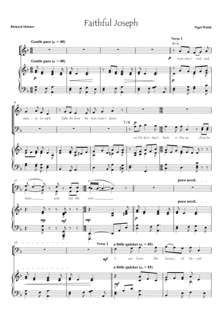 Faithful Joseph Christmas Carol Page 2