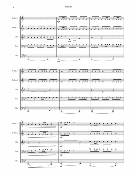 Fanfare Brass Quintet Page 2