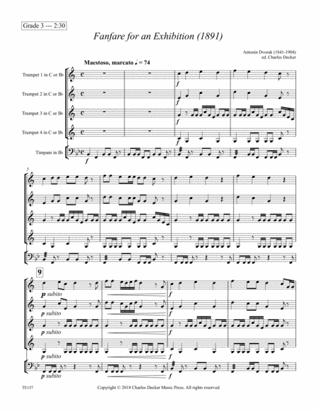 Fanfare For An Exhibition For Trumpet Ensemble Page 2