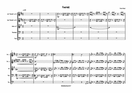 Fanfare For Brass Quintet Page 2